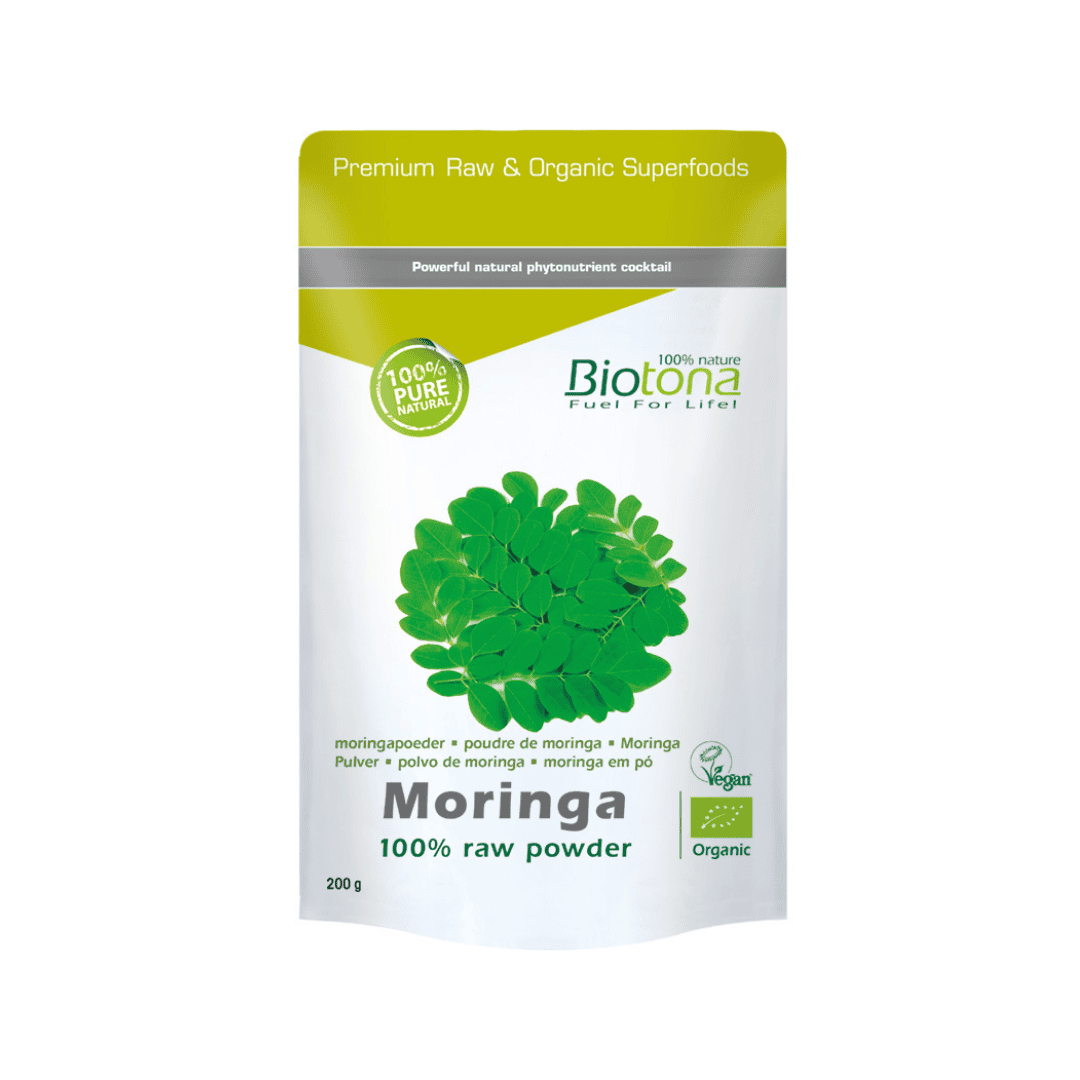 Moringa Orgánica 100% Cruda En Polvo 200g Biotona