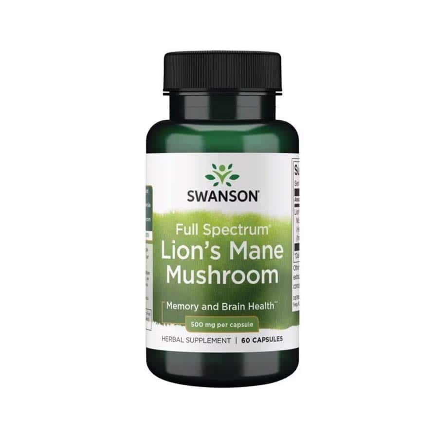 Cogumelo da Juba de Leão 500mg 60 Cápsulas Swanson