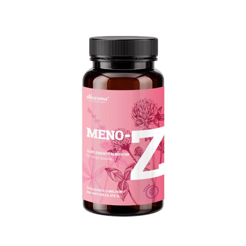Meno-Z Dharma Botanicals 60 vegicápsulas, suplemento alimentar para o bem-estar feminino durante a menopausa.