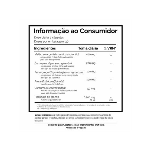 Metabolic-Z 60 Cápsulas Dharma Botanicals, suplemento alimentar com melão-amargo, gymnema, feno-grego e crómio para apoio ao metabolismo