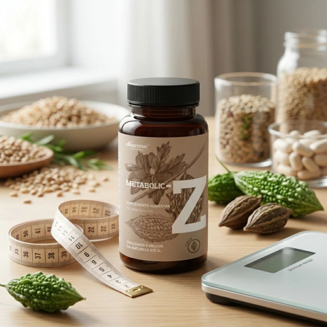 Metabolic-Z 60 Cápsulas Dharma Botanicals, suplemento alimentar com melão-amargo, gymnema, feno-grego e crómio para apoio ao metabolismo