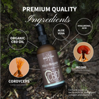 Mico-Repair Sérum com Reishi e Cordyceps 100ml Hifas da Terra para hidratação e cuidado reparador da pele.