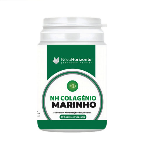 Colágeno Marino NH, 60 cápsulas de Novo Horizonte en frasco blanco. Comprar online.