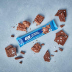 Barra de Proteína Crocante de Chocolate e Sal Marinho 55gr Optimum Nutrition