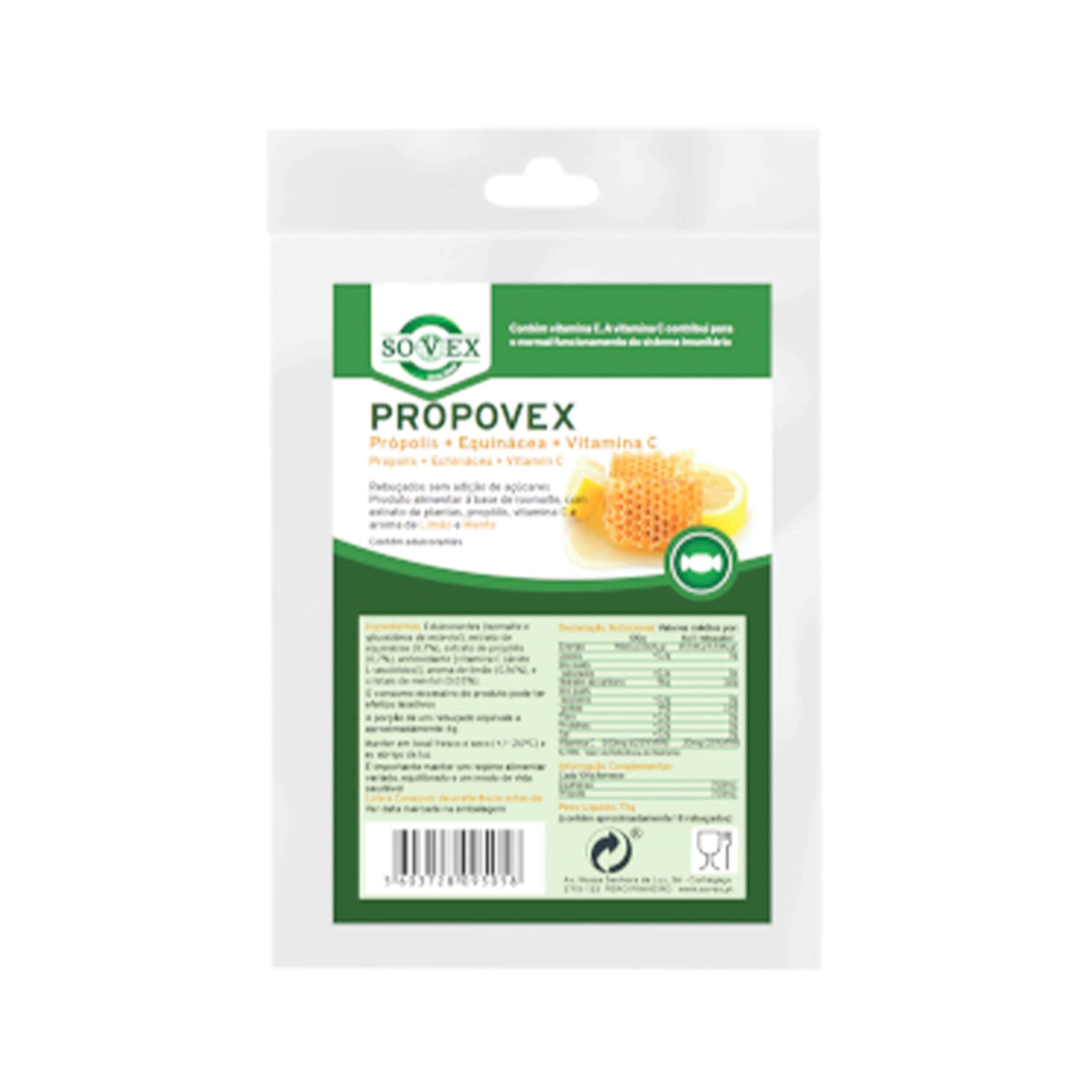 Propovex Rebuçados Propólis+Equinácea+Vitamina C