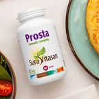 O Prosta da Sura Vitasan é um suplemento alimentar em pérolas, formulado com 18 ingredientes selecionados para complementar a rotina de bem-estar masculino.
