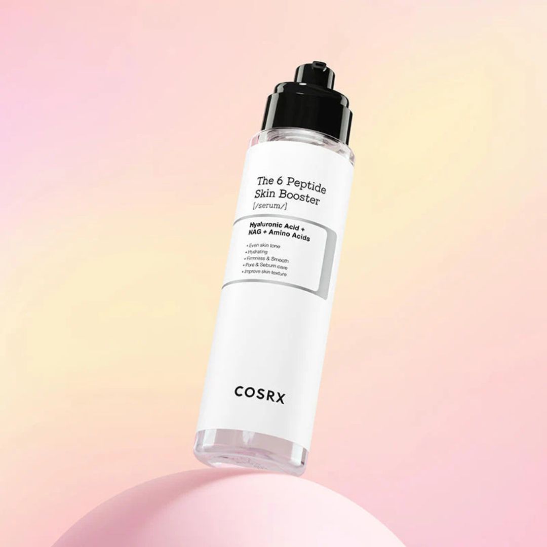 Sérum The 6 Peptide Skin Booster 150ml COSRX com complexo de seis péptidos para hidratação e firmeza da pele