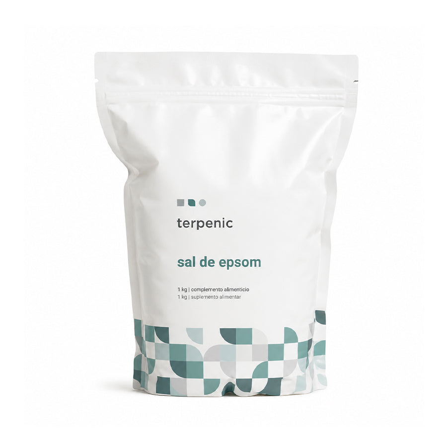 Sal de Epsom 1kg Terpenic, também conhecido como sulfato de magnésio heptahidratado, é um produto à base de magnésio, apresentado em formato de sal.