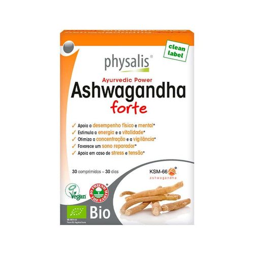 Ashwagandha Forte 600 mg, 30 comprimidos Physalis