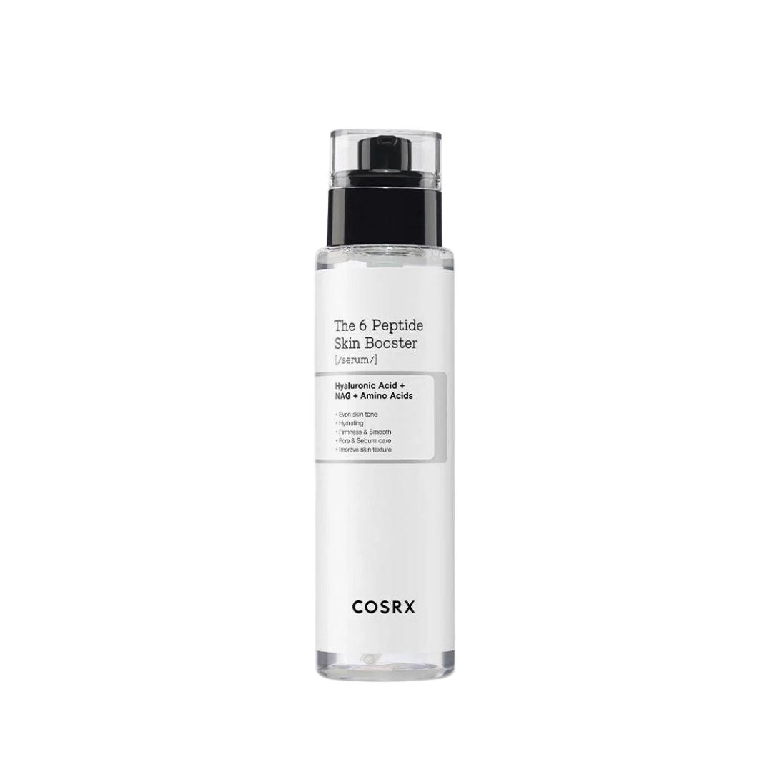 Sérum The 6 Peptide Skin Booster 150ml COSRX com complexo de seis péptidos para hidratação e firmeza da pele