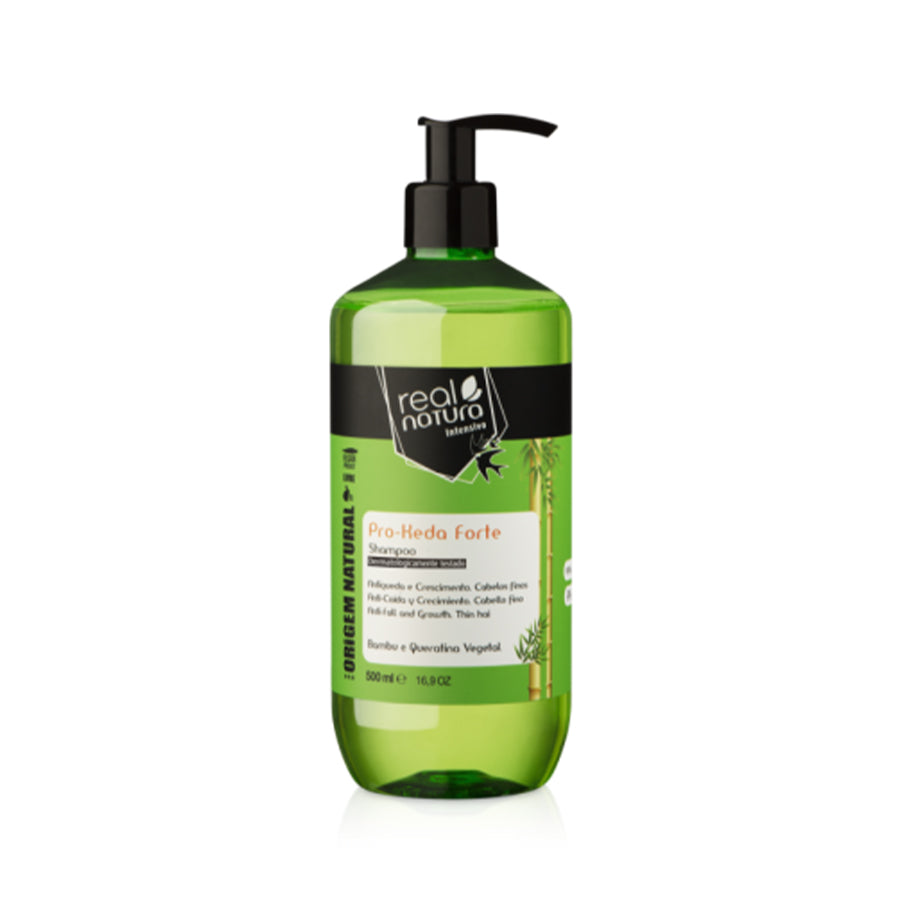 O Shampoo Pro-Keda Forte 500ml Real Natura é um shampoo de cuidado capilar desenvolvido para limpeza do cabelo e do couro cabeludo.