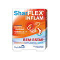 Frasco de SharFlex Inflam, 20 cápsulas de Phytogold, con extractos naturales y agentes antiinflamatorios para el alivio del dolor articular y muscular.