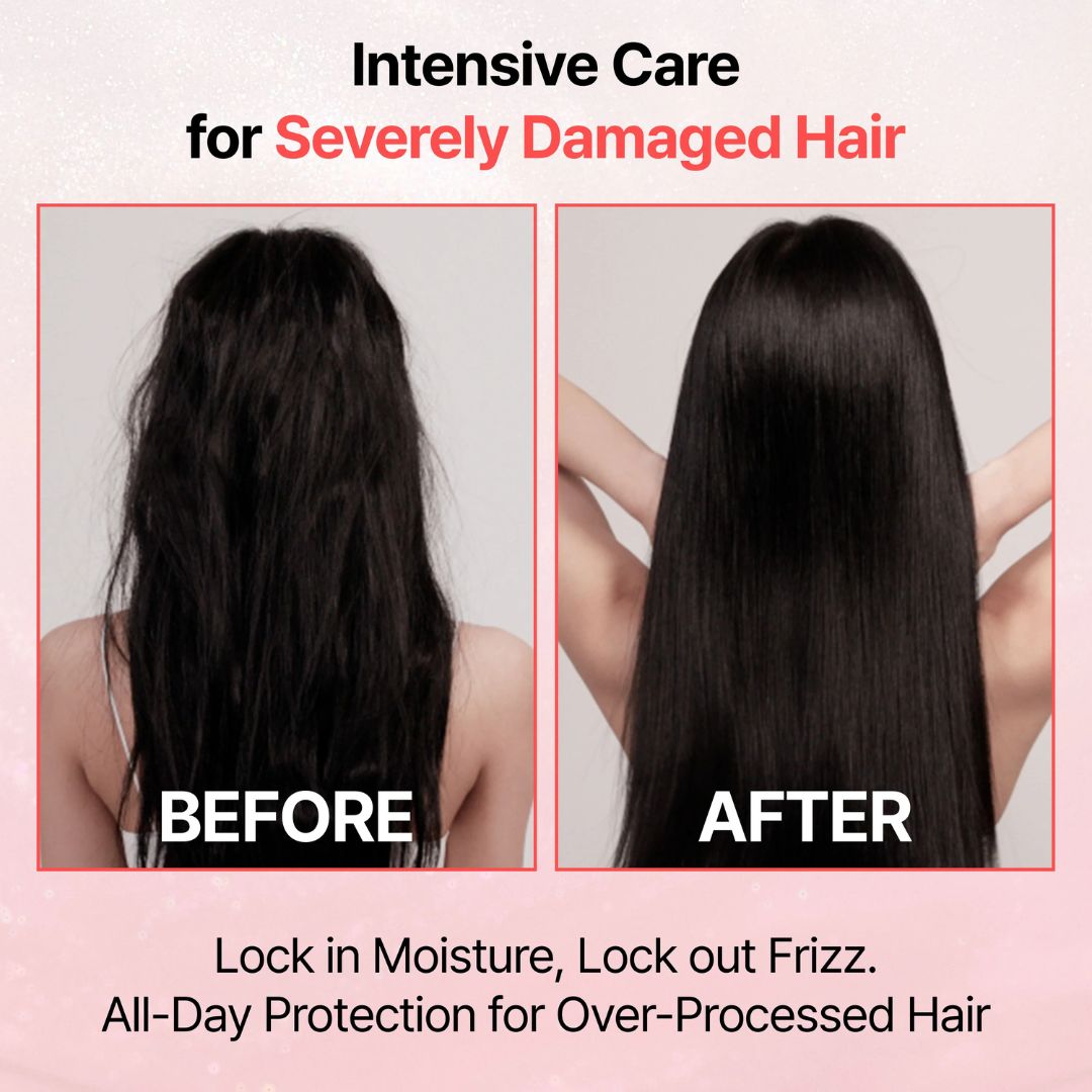 Spray de Cabelo Damage Therapy No-Wash Treatment EX 250ml Growus, tratamento capilar sem enxaguamento para cabelos secos e danificados.