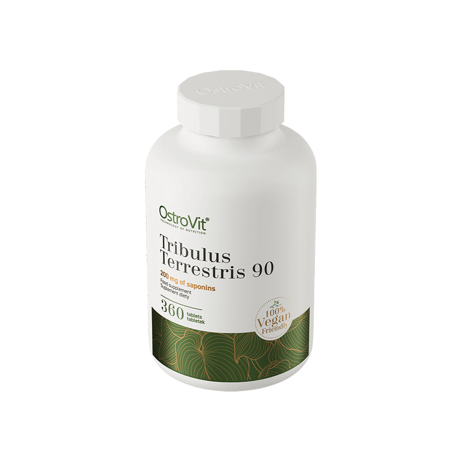 O Tribulus Terrestris 360 Comprimidos Ostrovit é um suplemento alimentar em comprimidos com extrato de Tribulus terrestris.