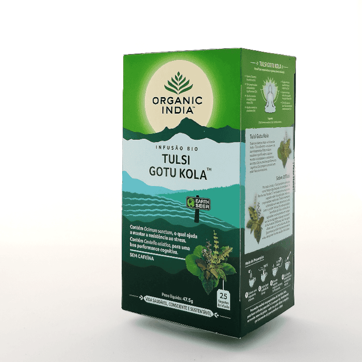 Infusão Bio Tulsi Gotu Kola 25 Saquetas Organic India