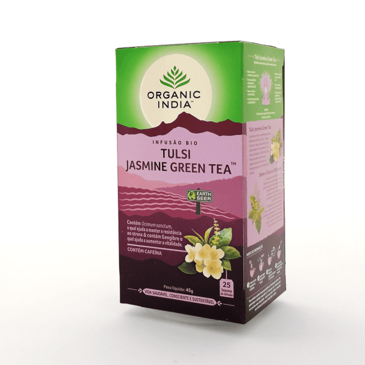 Infusão Bio Tulsi Jasmine Green 25 Saquetas Organic India