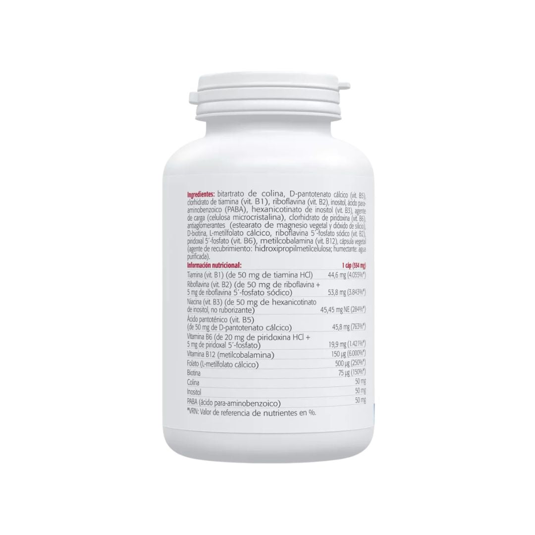 Ultra B Complex 60 Cápsulas Sura Vitasan, suplemento de vitaminas do complexo B com colina e inositol.