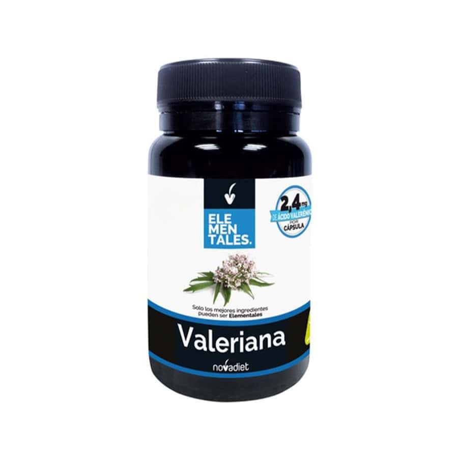NovaDiet Valerian Bottle, 30 cápsulas, un complemento natural a base de extracto de valeriana para favorecer la relajación y mejorar el sueño.