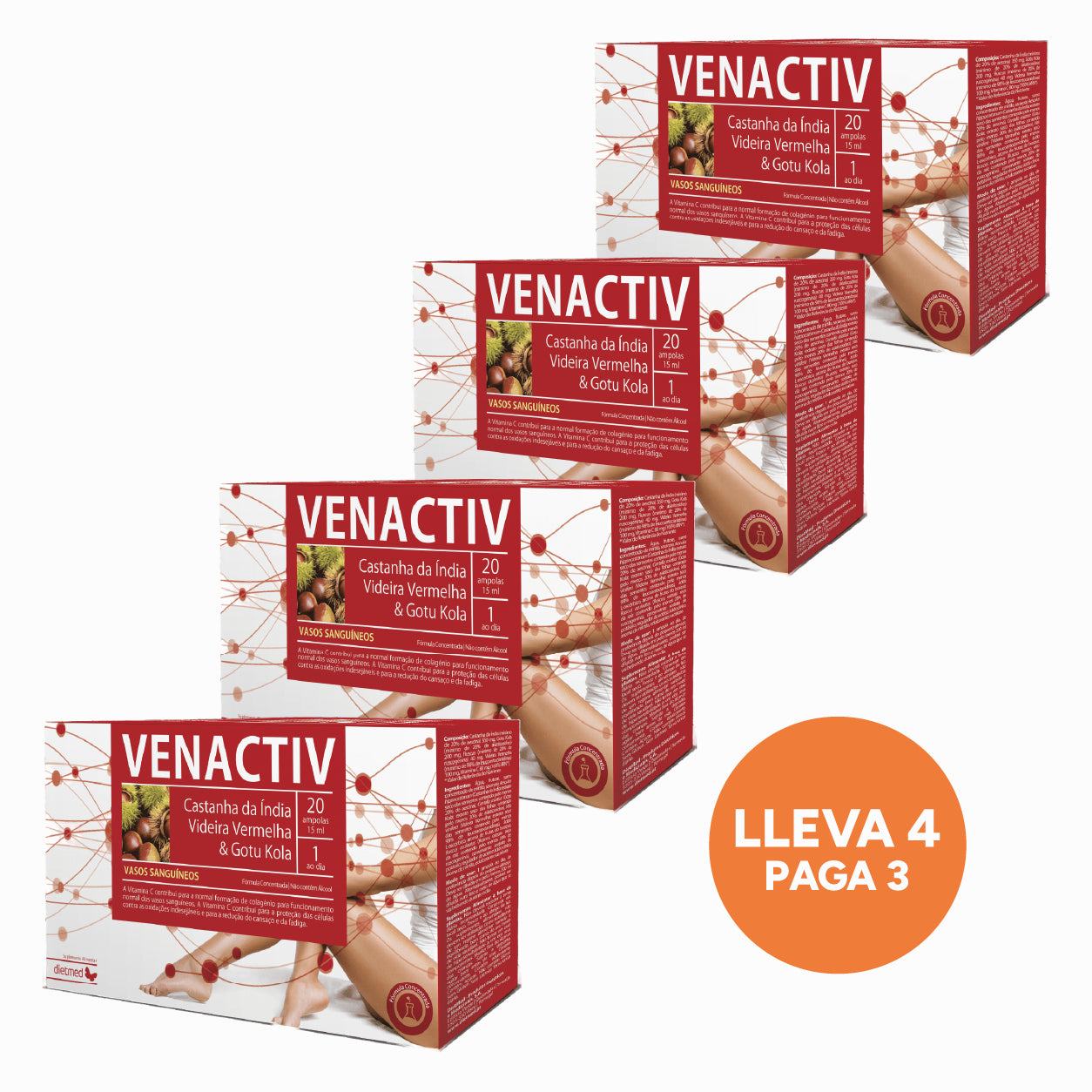 Venactiv 20 Ampollas Dietmed Llévate 4 Paga 3