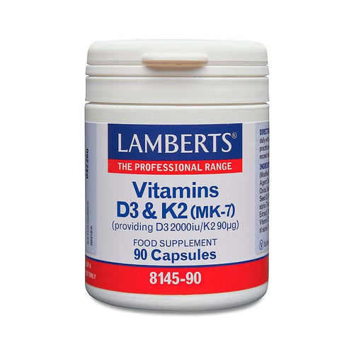 Vitamina D3 + K2 90 cápsulas Lamberts