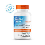Vitamina K2 MK-7 com MenaQ7 100 mcg 60 cápsulas Doctor's Best suplemento alimentar com vitamina K2 na forma MK-7.