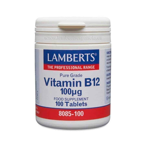 Vitamina B12 (metilcobalamina) Vegana 100 mcg 100 comprimidos Lamberts