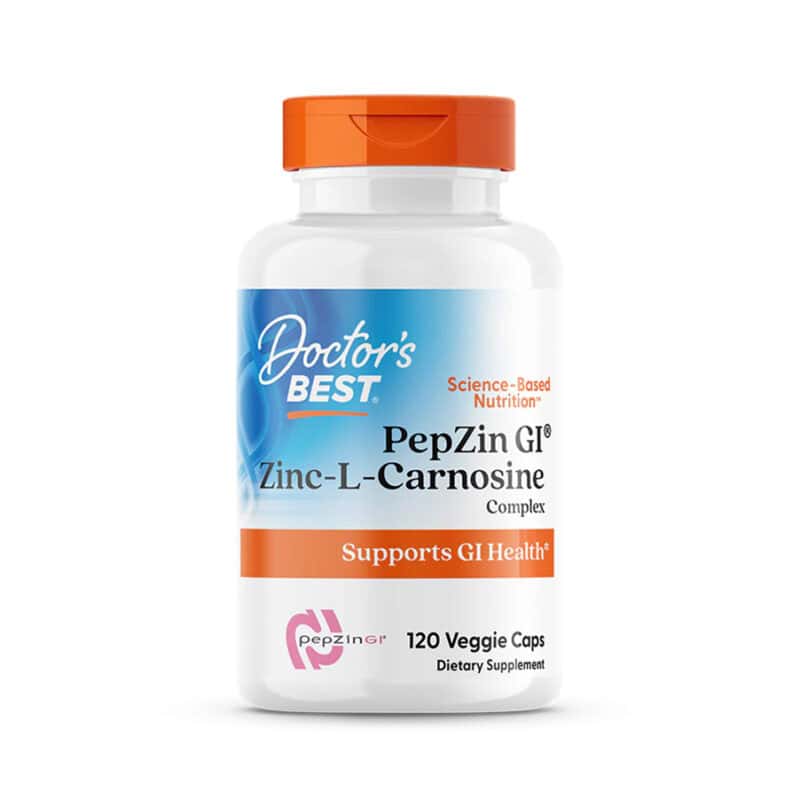 Zinc-L-Carnosine Complex 120 cápsulas Doctor’s Best suplemento alimentar com zinco e L-carnosina.