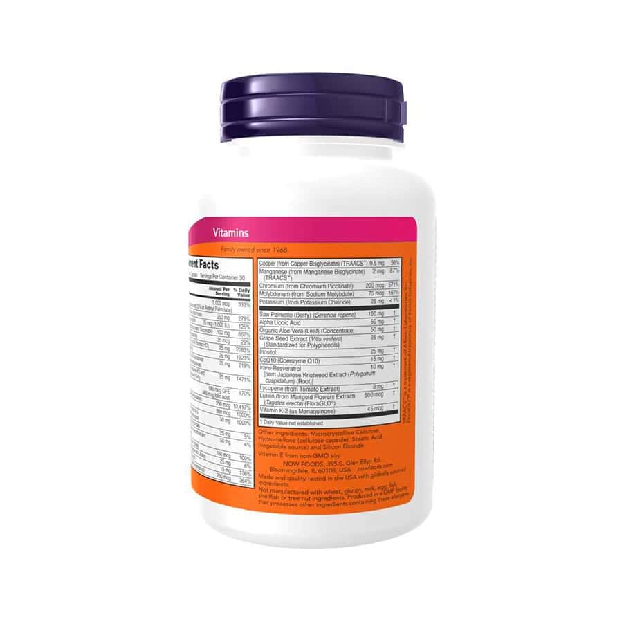 ADAM Superior Multivitaminas e Minerais Para Homens 90 Cápsulas Now Foods