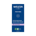 Frasco do Bálsamo Pós Barbear Homem 100ml da Weleda, cuidado calmante e refrescante para após o barbear.