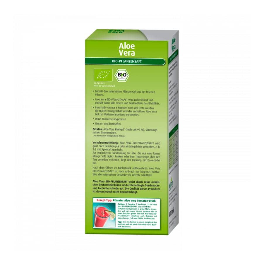 Aloe Vera Bio 490ml Hubner