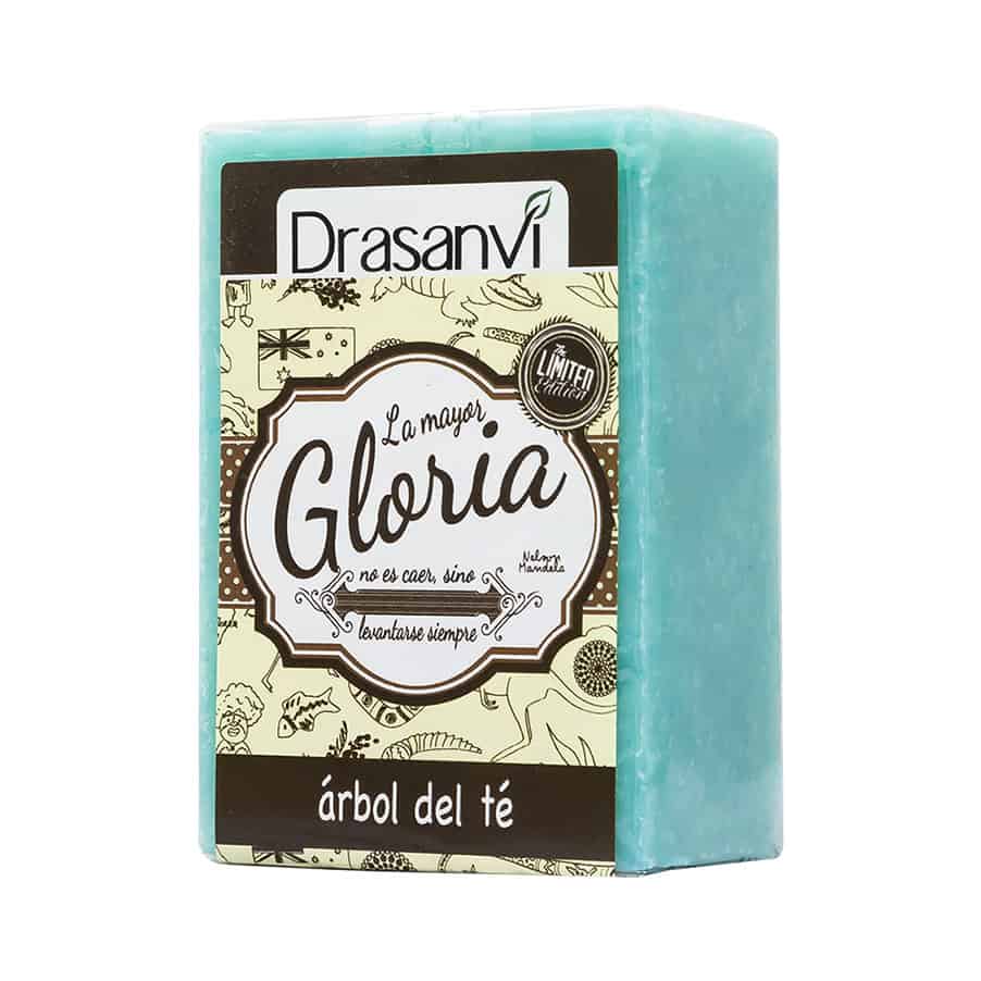 Sabonete de tea tree Drasanvi 100 g, sabonete natural sólido com óleo essencial de melaleuca para limpeza purificante da pele