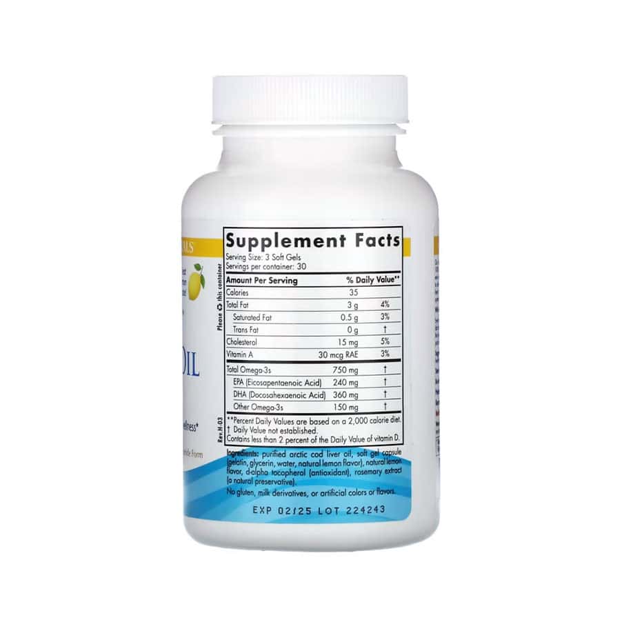 Arctic Óleo de Fígado de Bacalhau 90 Cápsulas Nordic Naturals