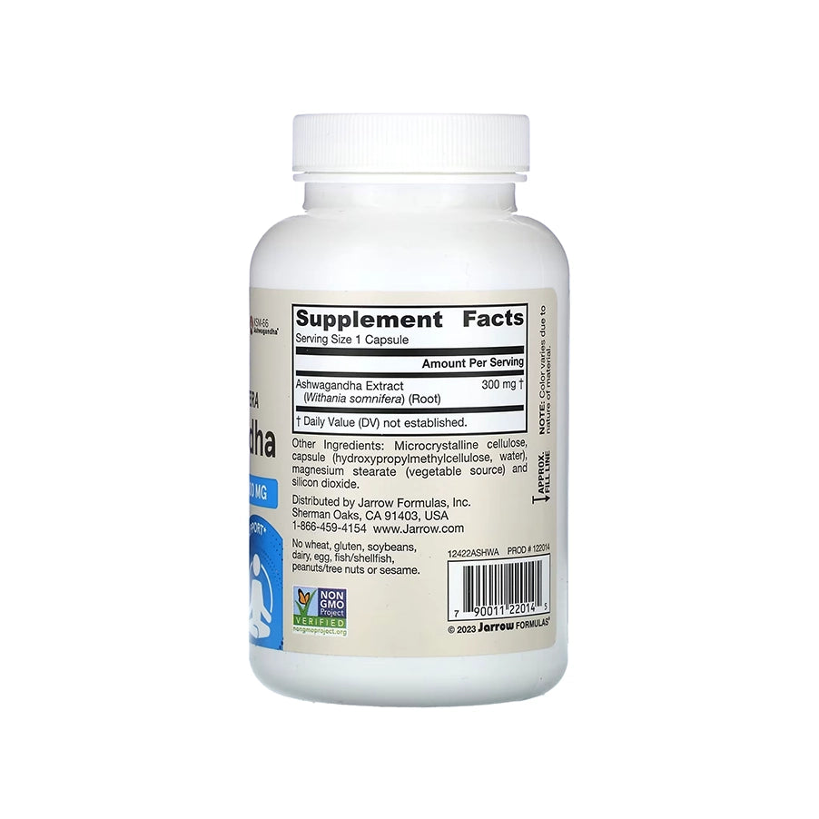 Ashwagandha 300mg 120 Cápsulas Jarrow Formulas suplemento alimentar em cápsulas com ashwagandha