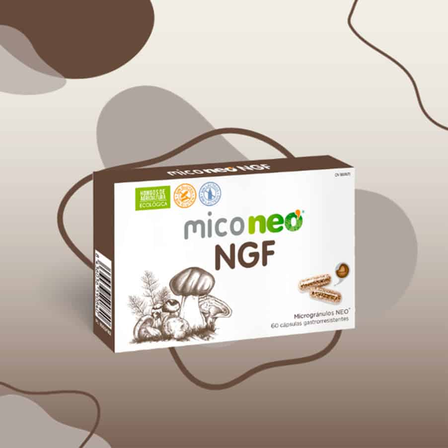Frasco do Mico Neo HT com 60 cápsulas da NeoVital Health, suplemento com cogumelos medicinais para suporte cardiovascular e equilíbrio da pressão arterial.