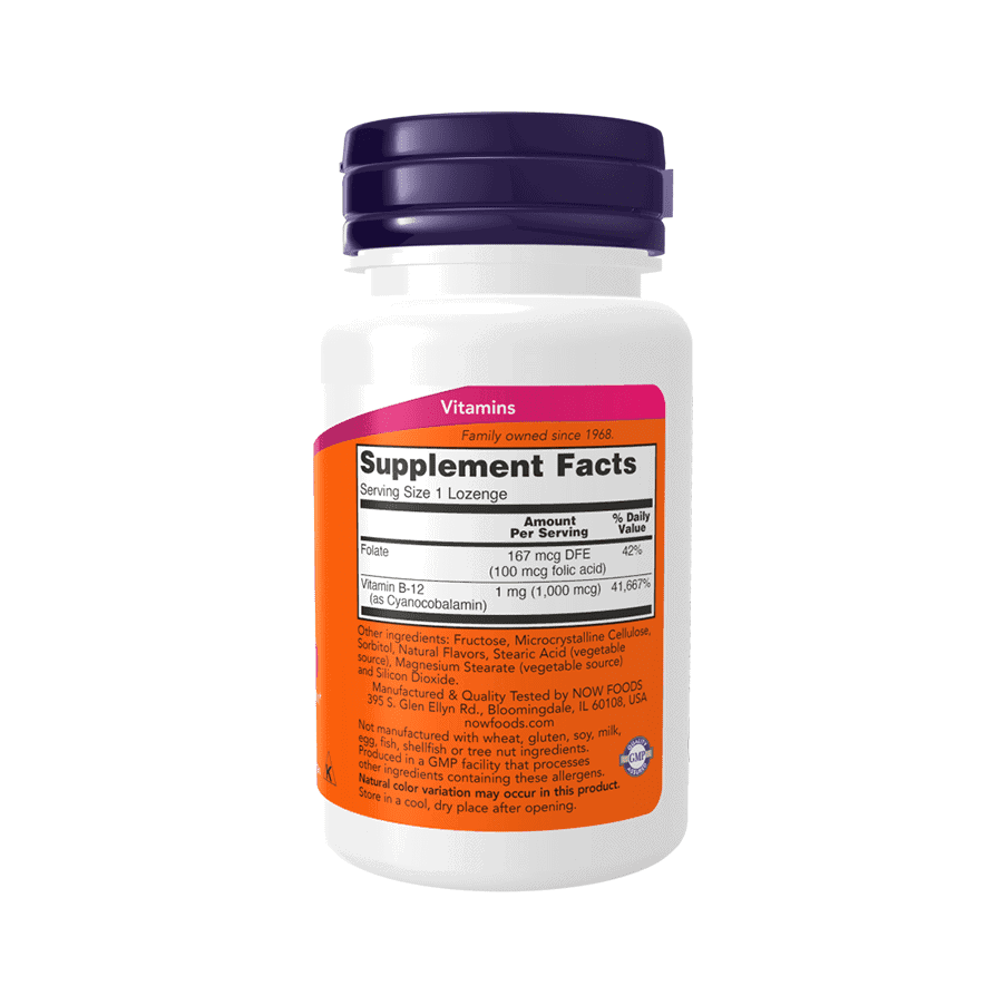 Vitamina B12 1000 mcg 100 Losangos Now Foods