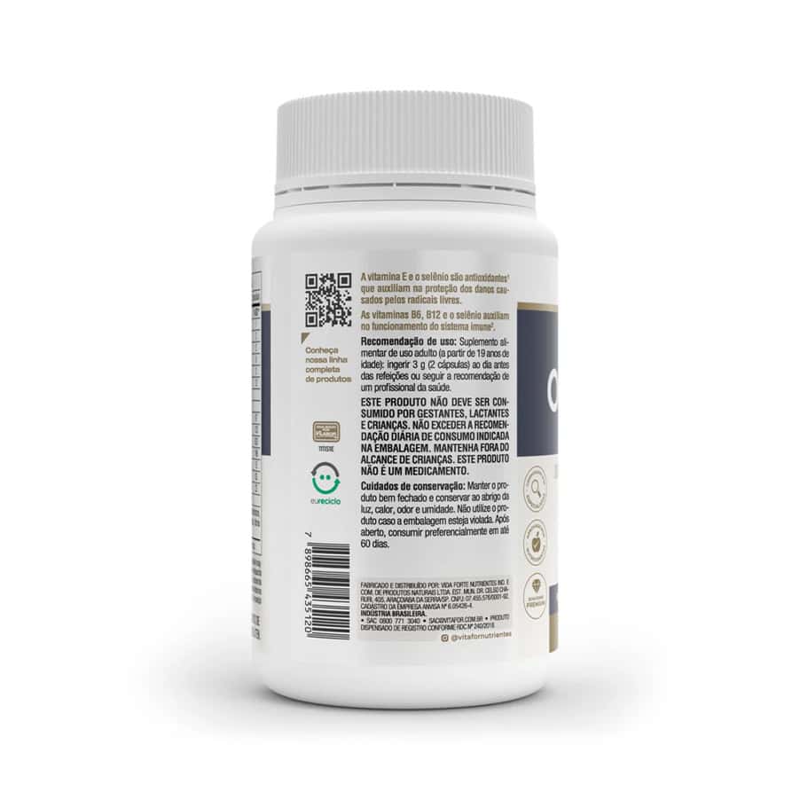 Frasco de Omegafor Memory 60 cápsulas da Vitafor, suplemento alimentar com ômega-3, DHA e EPA para suporte à memória e função cognitiva.