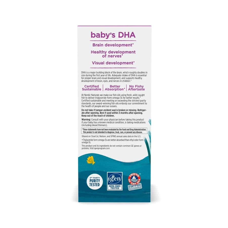 Baby´s DHA Fish Oil + Vitamina D3 60ml Nordic Naturals