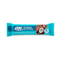 La barrita proteica de 59 g con sabor a chocolate y coco dulce de Optimum Nutrition es un tentempié nutritivo con un alto contenido en proteínas.