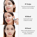 Base em Stick Blanc Cover Cream Medium 13 g da Elroel, base cremosa em stick de tom médio para uniformizar a tez e facilitar a aplicação da maquilhagem.