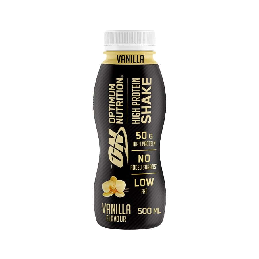 Batido de vainilla con alto contenido proteico