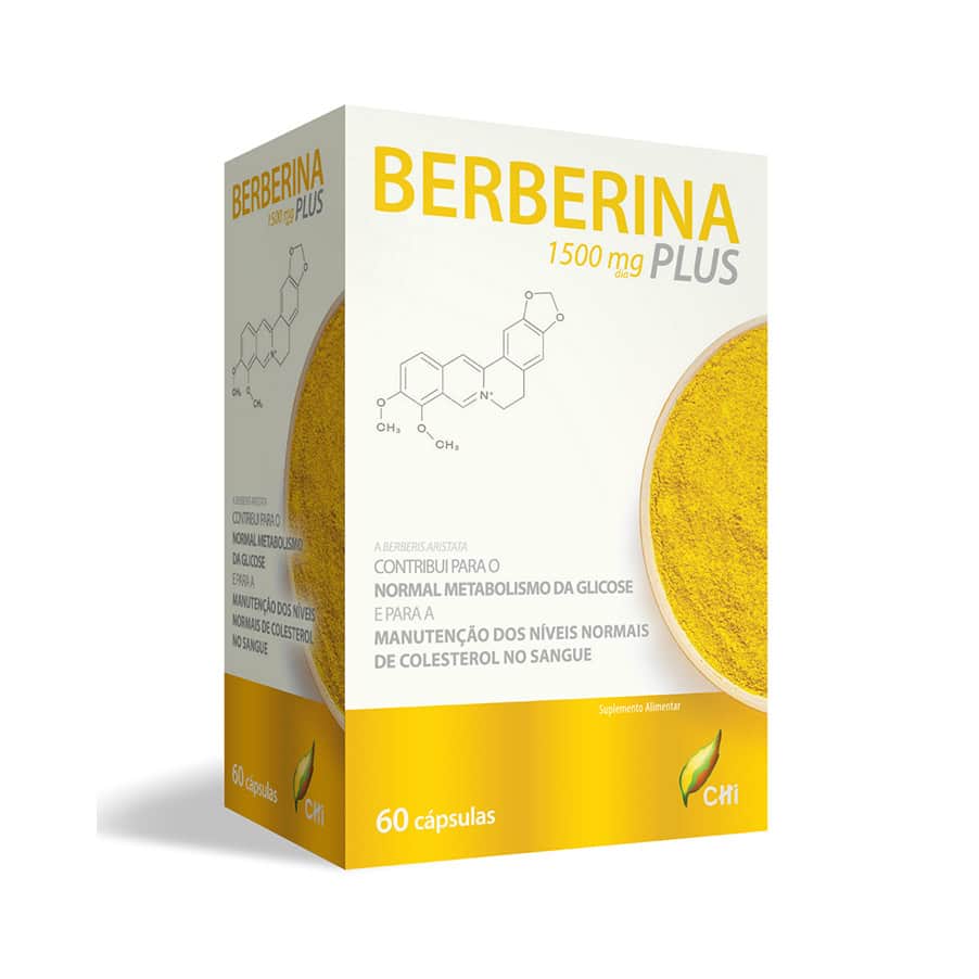 Berberina Plus cápsulas CHI suplemento alimentar com berberina para metabolismo