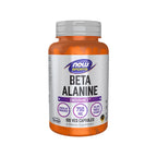 Beta-alanina 750 mg, 120 cápsulas, NOW Foods, un suplemento con beta-alanina CarnoSyn® para favorecer la resistencia muscular durante el entrenamiento.