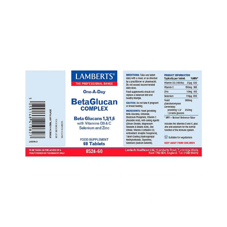 Beta Glucano Complex 60 Comprimidos