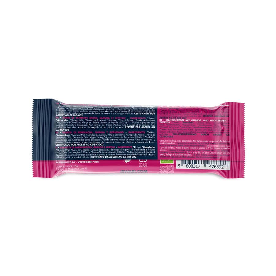 Buddha Energy Bar Beterraba Quinoa Mirtilo 35gr Iswari