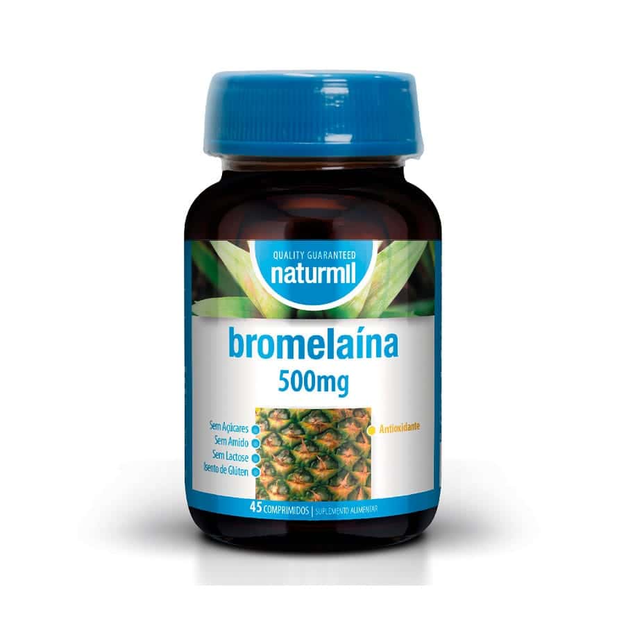 Bromelaína 500mg 45 Comprimidos Naturmil