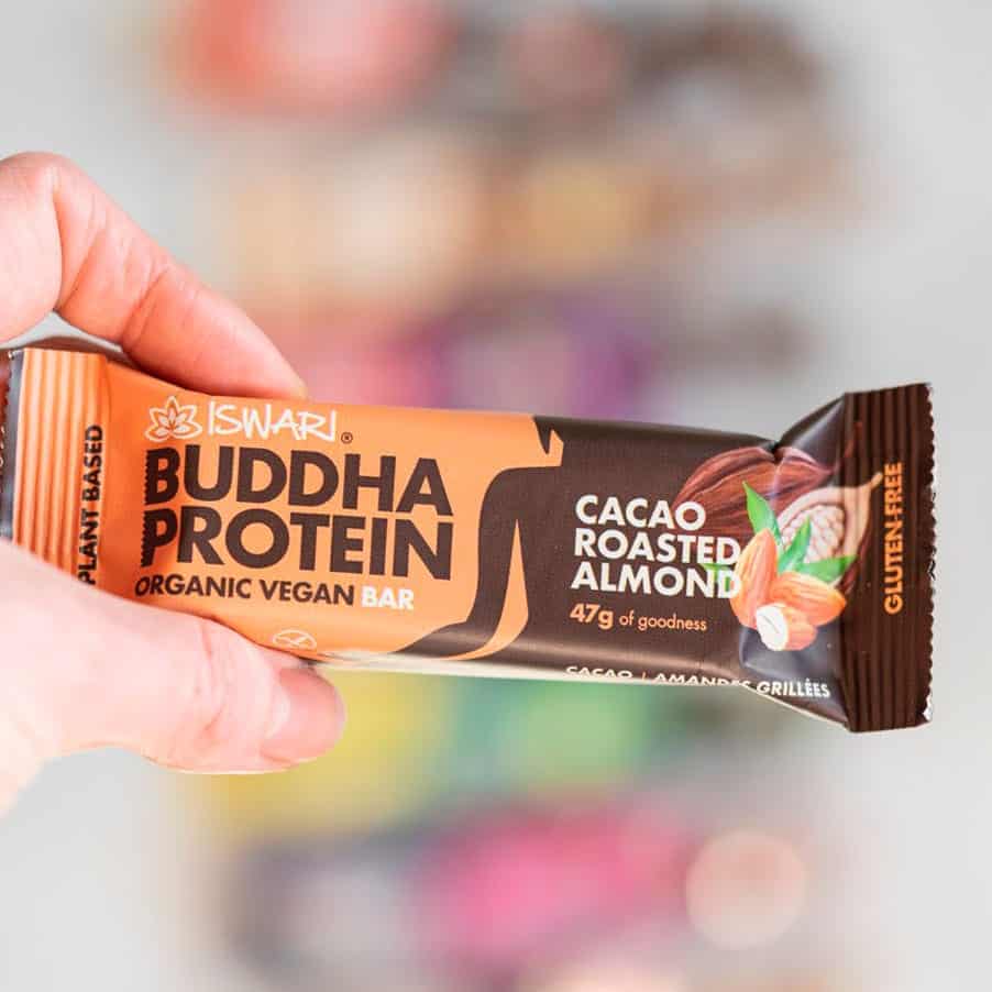 Buddha Protein Bar Cacau Amêndoa Torrada 47gr Iswari