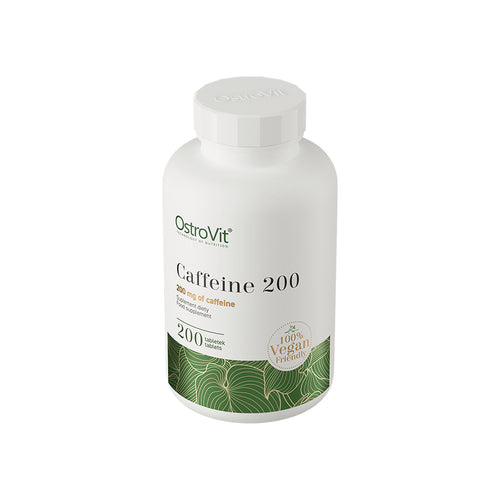 A Cafeína 200mg 200 Comprimidos OstroVit é um suplemento alimentar em comprimidos com cafeína.