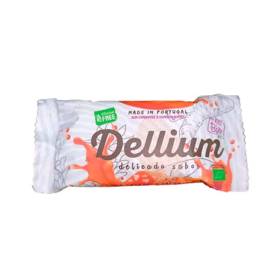 Barrita Trinca Caramelo Salado y Cúrcuma 30gr Dellium