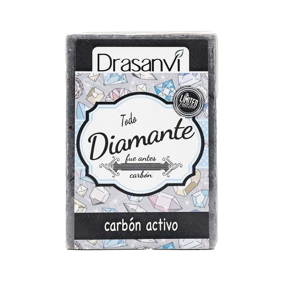 Sabonete de carvão vegetal Drasanvi 100 g, sabonete natural sólido para limpeza profunda e purificação da pele