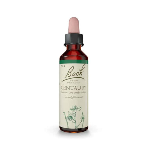 Centaury Bach Flower Remedy Original en un frasco de 20 ml, una esencia floral tradicional para el equilibrio emocional.